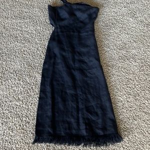 Theory black summer dress, open in the back